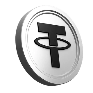 Sezione informativa della piattaforma con il grafico della moneta Tether USDT